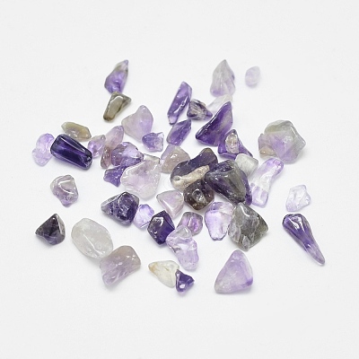 Natural Amethyst Chip Beads G-G903-02-1