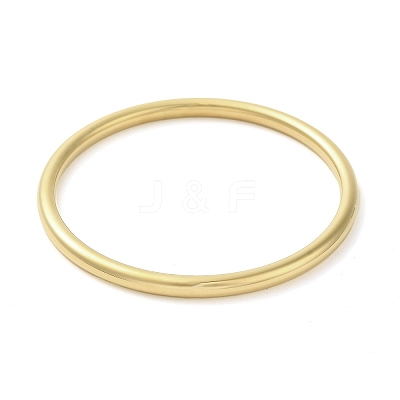 Ion Plating(IP) 304 Stainless Steel Simple Roung Ring Bangles for Women BJEW-F461-01E-G-1