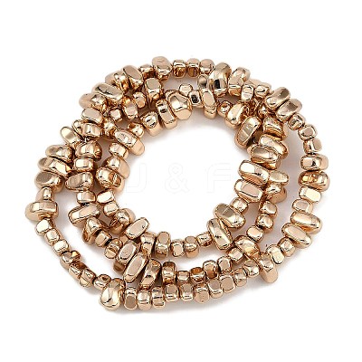 Electroplated Synthetic Non-magnetic Hematite Beads Strands G-I364-B01-LG-1