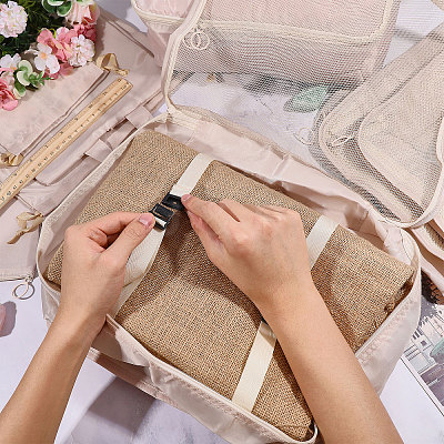 8Pcs Polyester Travel Toiletry Bags ABAG-WH0046-118A-1