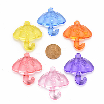 Transparent Acrylic Pendants TACR-T024-01B-1