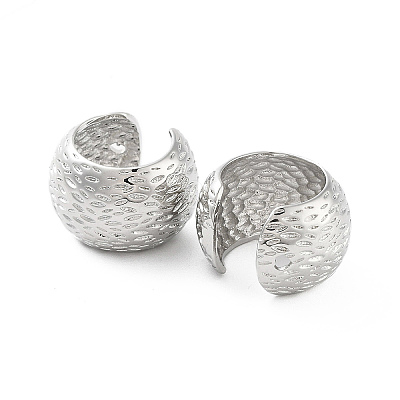 Brass Thick Cuff Earrings EJEW-Q811-39P-1