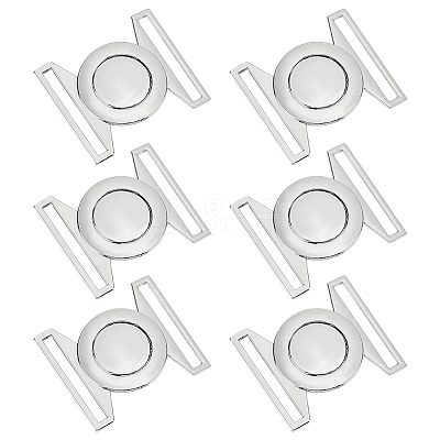 6Sets Zinc Alloy Side Release Buckles FIND-BC0013-98B-1