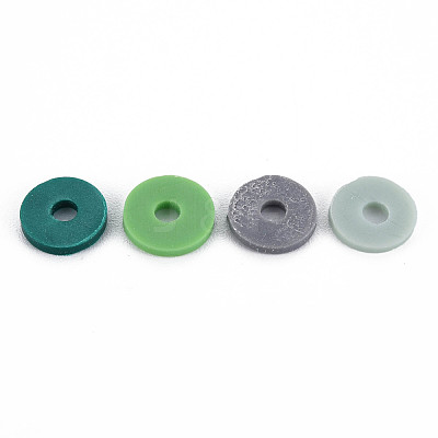 Handmade Polymer Clay Beads Strands CLAY-R089-8mm-T011-1