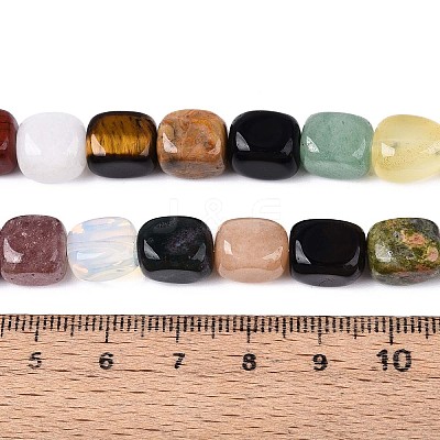 Natural & Synthetic Mixed Stone Beads Strands G-T142-74-1