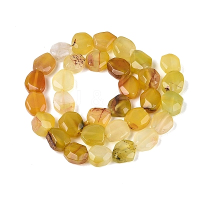 Dyed & Heated Natural Agate Beads Strands G-N359-15A-05-1