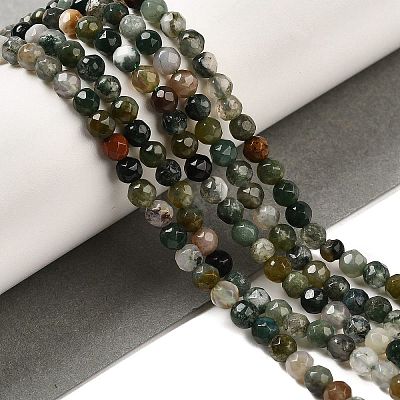 Natural Moss Agate Beads Strands G-Z068-B08-02-1