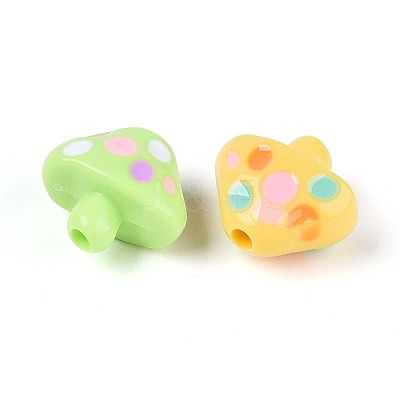 Opaque Acrylic Beads OACR-N152-10-1