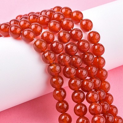 Natural Carnelian Beads Strands G-C076-6mm-2A-1