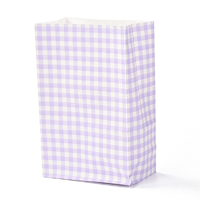 Rectangle with Tartan Pattern Paper Bags LS-CARB-Z001-01A-1