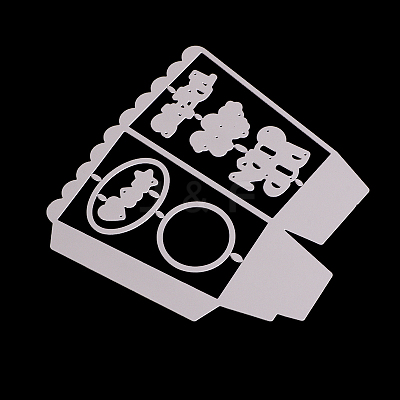Pop Corn Box Frame Carbon Steel Cutting Dies Stencils DIY-F036-30-1
