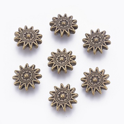 Tibetan Style Alloy Sun Beads LS-TIBEP-GC188-AB-NR-1