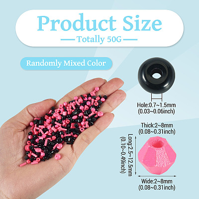 50g Glass Seed Beads SEED-TA0001-67A-1