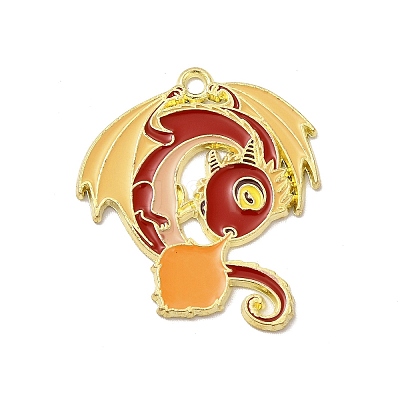 Alloy Enamel Pendants ENAM-A143-10KCG-02-1