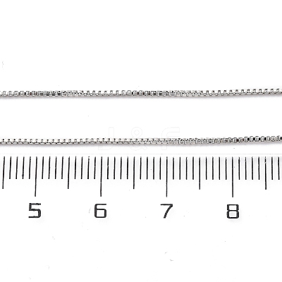 1MM Brass Box Chain Necklace Making NJEW-D302-79P-1