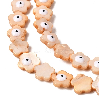 Dyed Natural Freshwater Shell Beads Strands SHEL-A006-03B-1