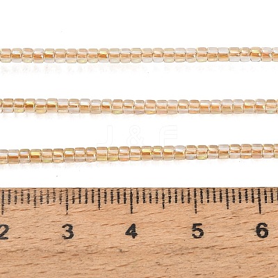 Electroplate Glass Beads Strands GL-CBAA615-01G-1