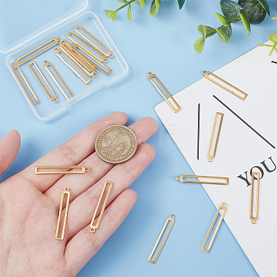 50Pcs Brass Pendants KK-BC0011-82-1