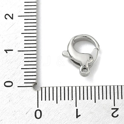304 Stainless Steel Lobster Claw Clasps STAS-P423-06P-1