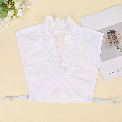 Detachable Cotton Shirt Women False Collar AJEW-WH20054-051-1