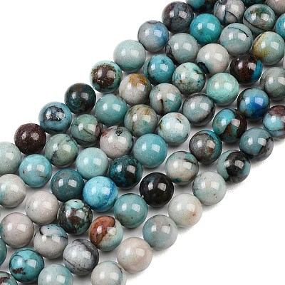 Natural Chrysocolla Beads Strands G-K405-B01-10mm-1