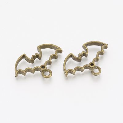 Alloy Open Back Bezel Pendants X-PALLOY-T020-02AB-1