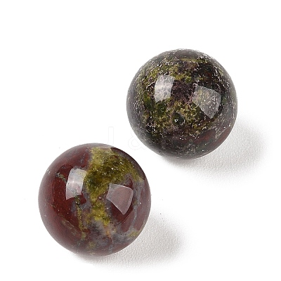 Natural Dragon Blood No Hole Sphere Beads G-K363-04D-39-1