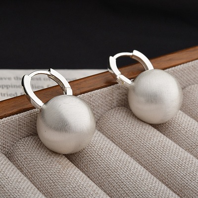 Round Brass Hoop Earrings for Women EJEW-U055-06S-1