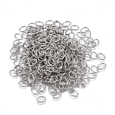 Tarnish Resistant 304 Stainless Steel Open Jump Rings STAS-F250-11P-O-1