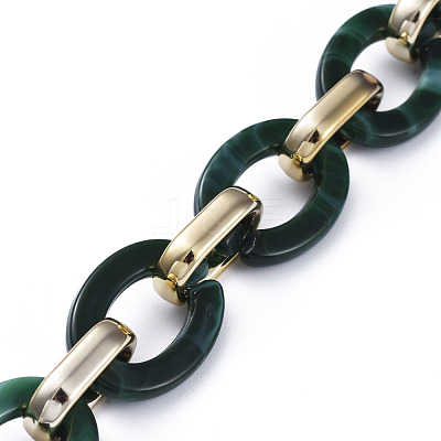 Handmade CCB Plastic Cable Chains AJEW-JB00682-07-1
