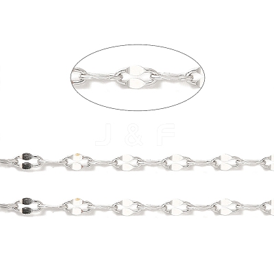 Tarnish Resistant 304 Stainless Steel Dapped Chains STAS-B040-01P-1