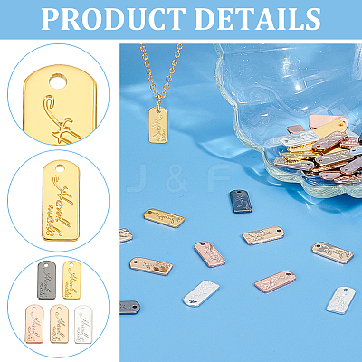 50Pcs 5 Colors Alloy Charms FIND-WR0011-36-1