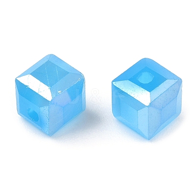 Faceted Glass Beads GLAA-E047-04-1
