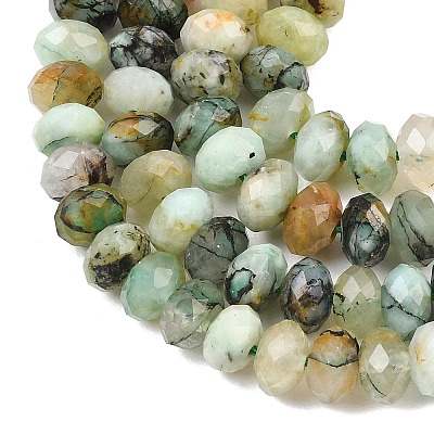Natural Chrysocolla Beads Strands G-C259-A20-5x8mm-1