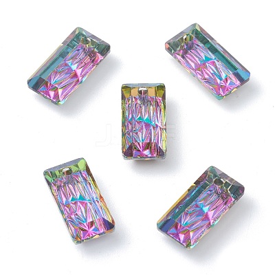 Embossed Glass Rhinestone Pendants GLAA-J101-07A-001VO-1