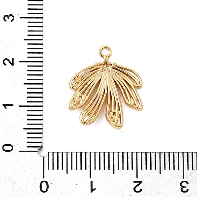 Brass Micro Pave Cubic Zirconia Pendants KK-F916-16G-1