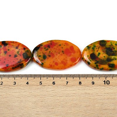 Dyed Natural Agate Beads Strands G-U029-F01-1