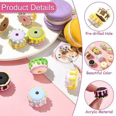 9Pcs 9 Colors Opaque Acrylic Beads OACR-CJ0002-63-1