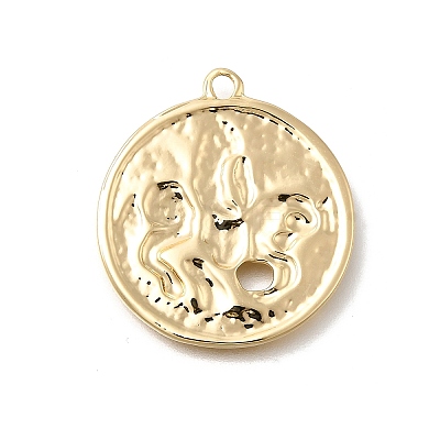 Brass Pendants KK-U061-09G-1