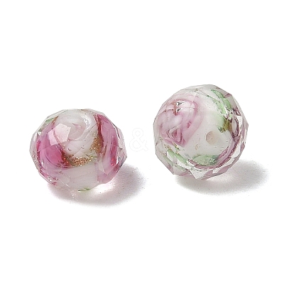 Handmade Gold Sand Lampwork Beads L26BN011-1