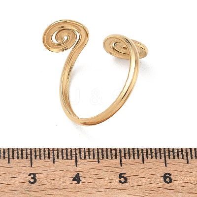 304 Stainless Steel Cuff Open Rings RJEW-D357-04G-1