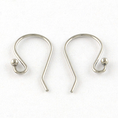 Tarnish Resistant 201 Stainless Steel Earring Hooks X-STAS-R063-33-1