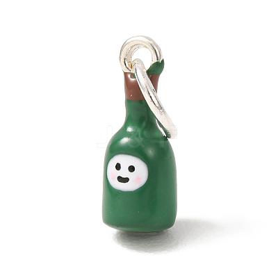 Brass Enamel Pendants KK-CBA260B-01P-1