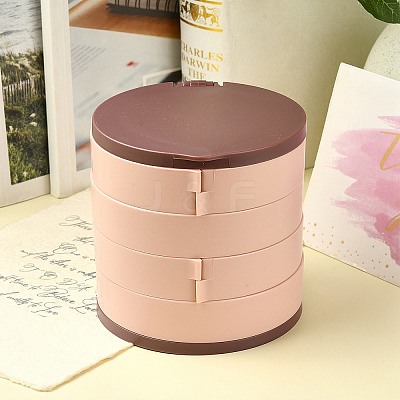 Rotatable 4-Layer Plastic Jewelry Storage Box AJEW-YW0001-13A-1