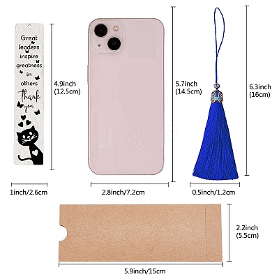 DIY Rectangle Bookmark Making Kits DIY-CP0006-84J-1