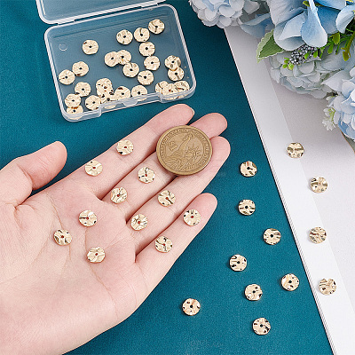 50PCS Brass Beads KK-PH0005-48-1