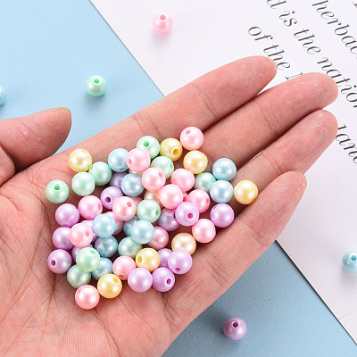 Opaque Acrylic Beads MACR-S370-H8mm-1
