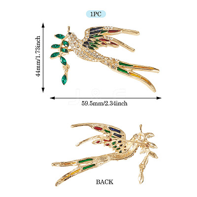 Rhinestone Enamel Pins JEWB-TADJ0001-03A-1