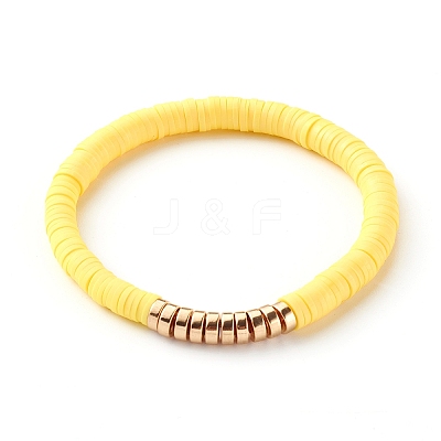 Handmade Polymer Clay Heishi Beads Stretch Bracelets Sets BJEW-SZ0001-59-1