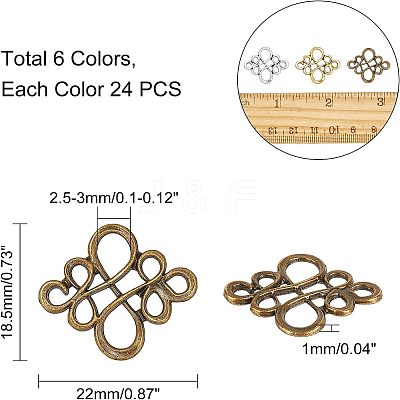 Tibetan Style Links Connectors TIBE-CA0001-06-1